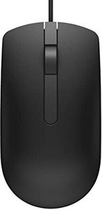 DELL MS116 USB Optical Mouse (Black) Wired Ambidextrous Optical Mouse