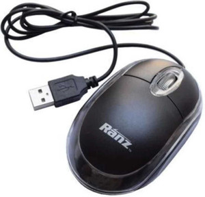 VK TRADERS Ranz Wired Optical Mouse USB 2.0 2000dpi Wired Laser Mouse (USB 2.0, Black) Wired Ambidextrous Laser  Gaming Mouse