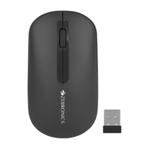 ZEBRONICS Pulse Ambidextrous Optical Mouse with 1200 DPI, Silent Click Switches, Multi-Device Pairing, Smart Auto-Sleep Mode, Lightweight Travel Design - ZEBRONICS : Flipkart.com - Image 1