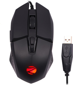 ZEBRONICS Shark Wired Ambidextrous Optical  Gaming Mouse Premium Gaming Mouse, 6400 DPI, 6 Buttons, RGB, High Resolution Sensor