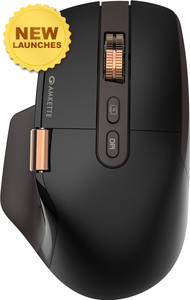 AMKETTE XS Series Flow 2 Speed Programmable Multi-Device 8000 DPI Rechargeable Ergonomic Optical Mouse