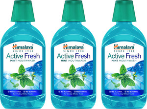 HIMALAYA Active Fresh Mint Mouthwash 215ml - MINT