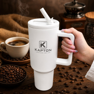 Kapton Stainless Steel Tumbler with Lid and Straw - Image 6