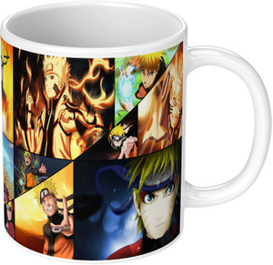 Printwala Naruto Cup Naruto Printed mug For Boys & Girls Microwave Safe(B-169) Ceramic Coffee Mug