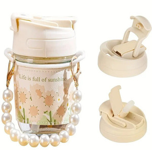 एसएचजी एंटरप्राइज़ Tumbler with Lid & Silicon Sleeve ग्लास मग