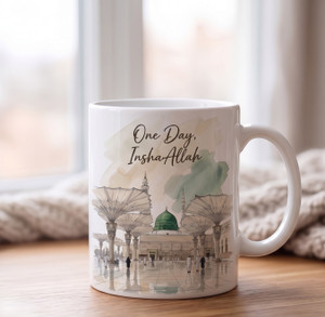 Z FUSION Makkah & Madinah Printed Islamic Coffee mug For Muslim Home Decor & Muslim Gift Ceramic Coffee Mug
