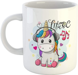THE CLICK INDIA Unicorn Gift For Girls/Boys/Friend/Kids on Birthday/Christmas/Friendship day Ceramic Coffee Mug