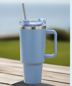 गिफ्ट ज़ीन Stainless Steel Vacuum Insulated Tumbler with Lid, Cap, Handle स्टेनलेस स्टील मग