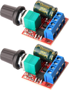 shockley 5A 5V-35V DC Motor Speed Controller 6V 12V 24V PWM Variable Regulator (2 Pc) Multipurpose Controller