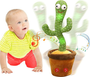 Sonpal Electronic Dancing Cactus Toy with Lighting,Singing Cactus Recording and Repeat