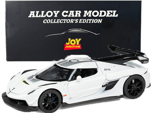 Joy Junction KOENIGSEG Model Car 1:32 Metal Pull Back Die-cast Car (White)