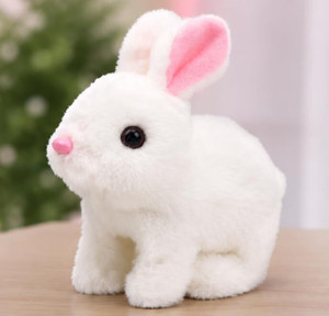 सोतनोफ Kids Walking Talking Rabbit Toy Soft Plush Bunny with Moving Ears and nose