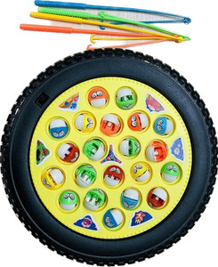Sambaby Musical Fishing Master Wheel Game for Kids, Rotating Game