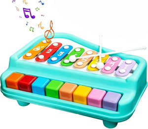 Mira Farmcraft Melodious Musical Xylophone Piano Toy 8 Multicolored Keyboard Piano for Toddlers