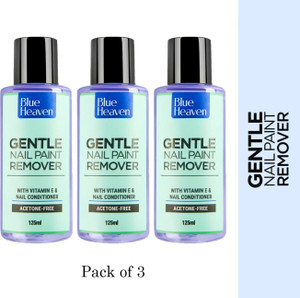 BLUE HEAVEN Gentle Nail Paint Remover 125Ml (Pack of 3)