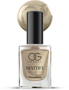 OG BEAUTY Canvas Gold | Rich Gold Metallic Nail Paint with Quick-Dry & Glossy Finish Canvas Gold