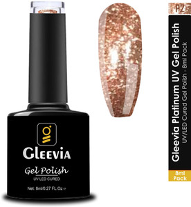 Gleevia Platinum UV Nail 3D Gel Polish for Professionals 8ml Pack P2 Brown