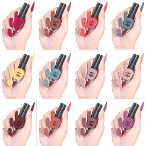 HOOT Glossy Finish Nail Paint | Long lasting, Quick Dry Paint With Chip Resistant | 12 Different Vibrant Kit