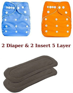 Nappy R Kroeber Reusable Diaper Reuse Nappy Cloth Button Napy With 5 Layer ...