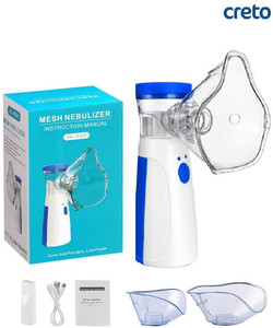 CRETO JSL-4W302 Mesh Nebulizer for Kids & Adults, Handheld Device Mesh Nebulizer