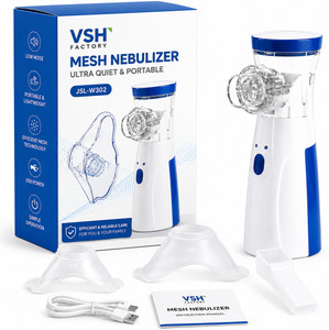 VshFactory Portable Mesh Nebulizer Machine for Adults & Kids Nebulizer