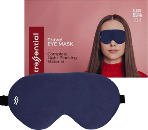Tressential Super Soft Travel Blindfold with Adjustable Strap Eye Shade