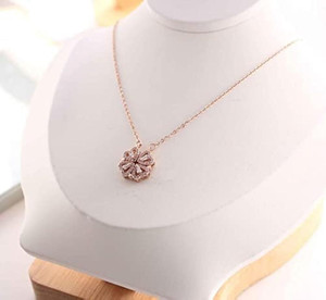 brado jewellery RoseGold Plated Necklace Chain for Women & Girls Diamond Gold-plated Plated Alloy Necklace