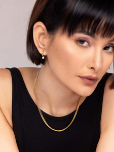 Palmonas Golden Layered Choker Gold-plated Plated Stainless Steel Necklace