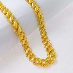 Raplemi 1 gram High Quality Indian Polished “20” Inches Gold Chain for Men and boy Gold-plated Plated Copper Chain