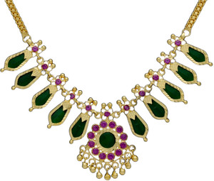 Kollam Supreme Traditional Kerala Nagapadam Necklace Gold-plated Plated Alloy Necklace