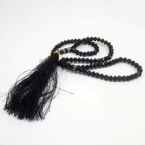 UAONLINE Black Tasbih, Prayer Beads Crystal Tasbih (100 Beads) Beads Crystal Chain