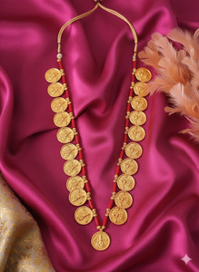 Houseofjewls Coin Putali har Gold-plated Plated Alloy Necklace