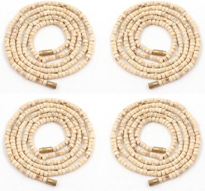 माइल ISKCON Tulsi Mala/Vaishnav Tulsi Mala/Basil Mala Set of 4 Mala लकड़ी चेन