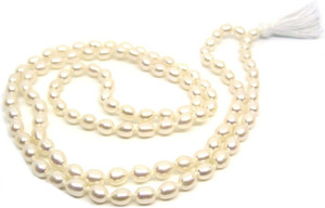 shahinpearlmart Long Pearl Mala/Moti Mala 6 Mm Necklace for Men Women Girls Pearl Dori Necklace