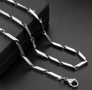 SPYRONIX REAL TREASURE Handmade Rice for Men - Sleek and Modern Silver Plated Stainless Steel Chain
