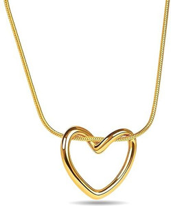 BHAVIKADECOR Heart Pendant Necklace Gold - Image 5