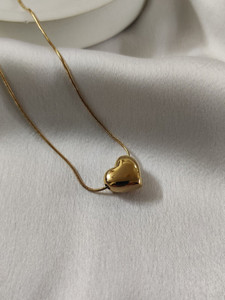 Gleve Gleve Anti Tarnish Stainless Steel Gold Necklace Crystal Gold-plated Plated Stainless Steel Necklace