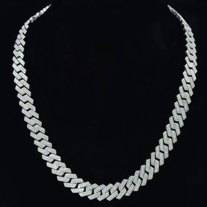 HB Collection Cubic Zirconia Copper Plated Alloy Chain