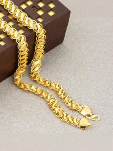Lootnixx lotus chain Gold-plated Plated Brass Chain Metal Chain