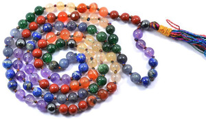 thumbnail image 2 of Kitcheniva 16" Healing Reiki 7 Chakras Yoga Natural Gemstone Round Beads 331538056802582530 2 of 9