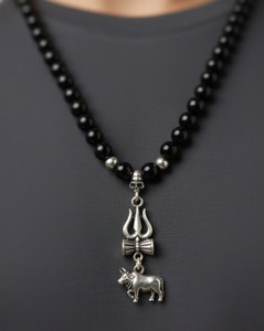 P. R. PRINTS Beads Stainless Steel Necklace Set