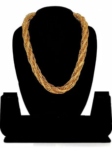 WGMONEY Stylish Heavy Golden Neck Men Chain “20” Inches Gold-plated Brass Chain Set Gold-plated Plated Copper, Alloy Chain