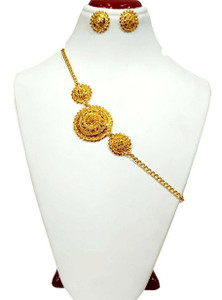 shree balaji gold assamese golpata Metal Necklace Set