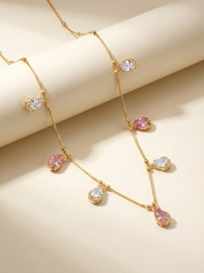 brado jewellery Diamond Gold-plated Plated Brass Necklace