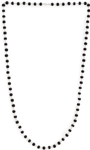 DIVINE HINDU Karungali Malai with Silver Caps | 108 Beads | 6MM Beads Mala for Men & Women Wood Necklace