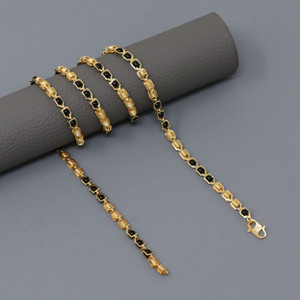 Capilite Fancy Gold Plated 24 inch Mala Chain Pearl Gold-plated Plated Brass Chain