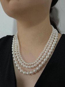 BFFstoreIn BFFstoreIN layered necklace for women Beads Alloy Layered