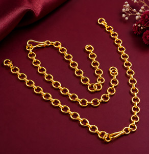 JUXTA Micro Gold Plated Adjustable Back Chain 3.5 Inch Pack Of 2 Gold-plated Plated Brass Chain