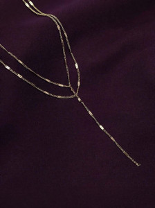 Palmonas Chic Layered Necklace Gold-plated Plated Stainless Steel Necklace