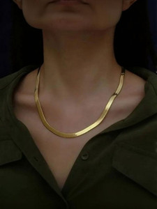 Maatrachaaya Piyush Enterprises Stylish Snake Gold-plated Plated Brass Chain